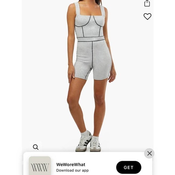 WeWoreWhat Corset Bodysuit Revolve NWT Gray Black Size XL $88 Retail - Picture 5 of 8